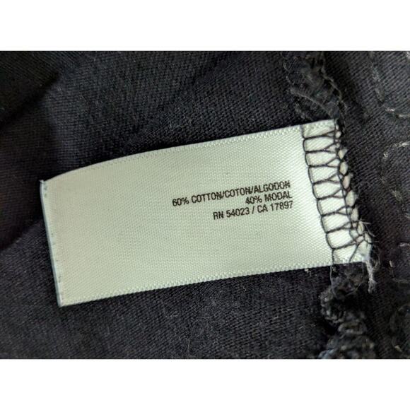 OLD NAVY! ULTRA BLACK LONG SLEEVE T-SHIRT W/IRIDESCENT SEQUINNED FRONT! SZ M - Picture 7 of 9